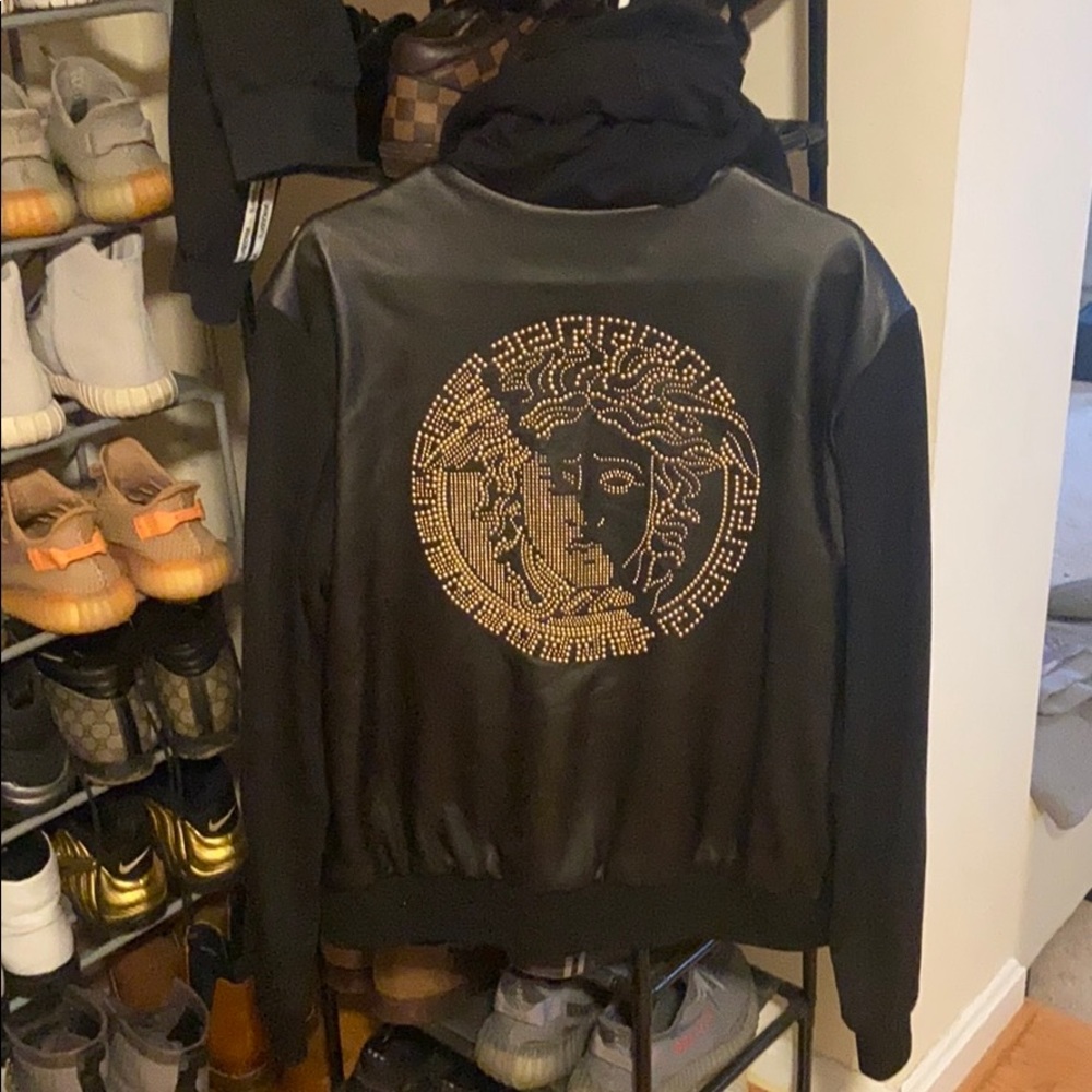 Versace Medusa icon studded jacket